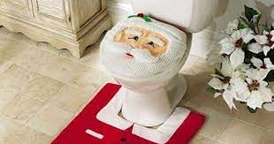 Santa Toilet Seat Cover