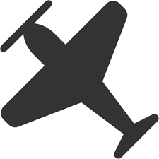 Small Airplane Icon For