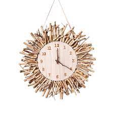 Living Room Driftwood Wall Clocks Decor