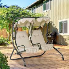 Outsunny 2 Seat Modern Outdoor Swing