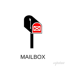 Mailbox Icon Mail Symbol Design Stock