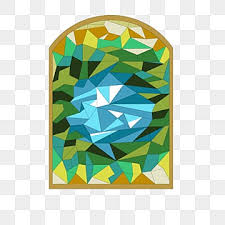 Stain Glass Window Vector Art Png