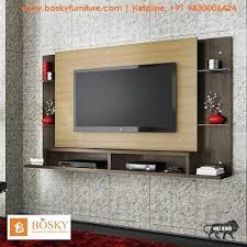 Wooden Wall Mounted Bedroom Lcd Tv