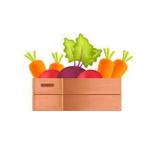 Wooden Crate With Fresh Vegetables 3d