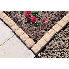 17 In X 4 In X 4 In Concrete Tumbled Edging Tan Edging Pack 18 Pack