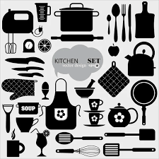 Kitchen Icon Background Stock Vector
