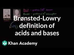 Brønsted Lowry Acids And Bases