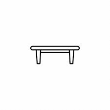 Coffee Table Furniture Outline