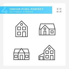 Linear Icons Set Affordable Property