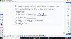 To Solve Exponential And Logarithmic