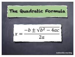 Quadratics Quadratic Formula