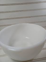 Unmarked Milk Glass Mixing Bowl