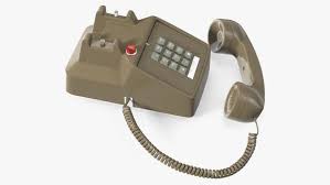 Vintage Telefon Abgenommen 3d Modell