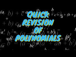 Quick Revision Of Polynomials Tricks
