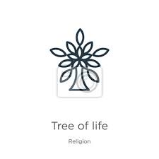 Tree Of Life Icon Thin Linear Tree Of