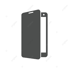 Vector Icon Opened Smartphone Cover For