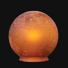 Amber Le Glass Art Deco Ball Globe