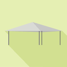 Outdoor Tent Icon Flat Ilration