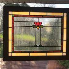 Craftsman Stained Glass Panel