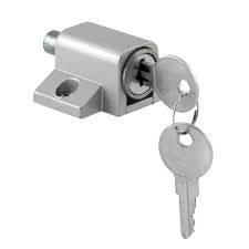 Push In Sliding Door Keyed Lock