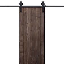 Vertical Iron Plank Barn Door
