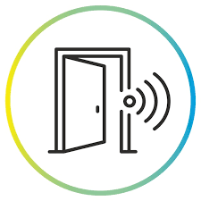 Premium Vector Smart Door Icon