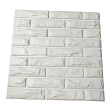 Pvc 3d Wall Panels White Brick Wall