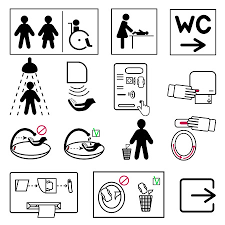 Toilet Icons Bath And Changing Room