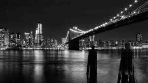 brooklyn bridge at night hd wallpaper