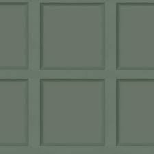Holden Modern Faux Wood Panel Green Non