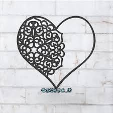 Free 3d File Mandala Heart Wall Art