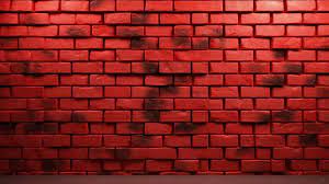 Realistic Red Brick Wall In 3d Digital