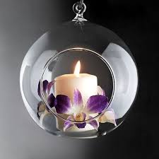 Hanging Glass Candle Holder