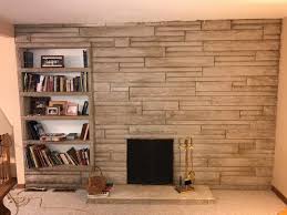 Limestone Fireplace Wall In Living Room