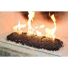 Exotic Fire Glass 1 4 In Crystal Tempered Reflective Fire Glass 25 Lbs Bag