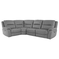 Ivone Leather Power Reclining Sectional