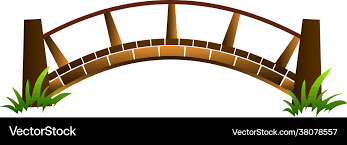 Wood Bridge Icon Cartoon Style Royalty