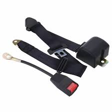 Black Universal Automatic Seat Belt At