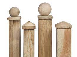 Pressure Treated Wooden Fence Post Cap