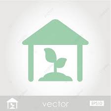 Greenhouse Vector Icon Growth Showcase