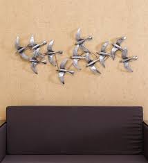 Metal Bunch Of Flying Birds Wall Art