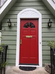 New Red Front Door Says Welcome Monks