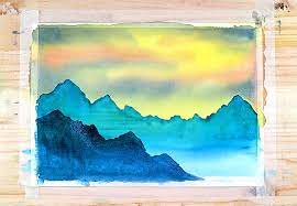 Watercolor Mountains How To Paint