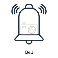 Bell Icon Vector Isolated On White