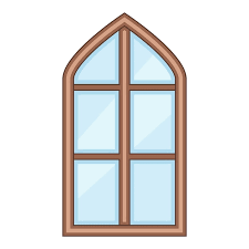 Tower Window Frame Icon Cartoon