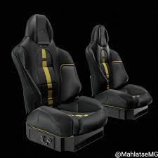 Car Seat Set Black 3d Model By Mahlatsemg
