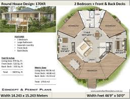 Round Home House Plans Living 970 Sq