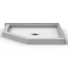 48x48 Neo Angle Curbed Shower Pan