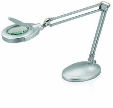 White Magnifying Glass Magnifier Lamp