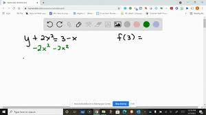 Each Equation Using Function Notation